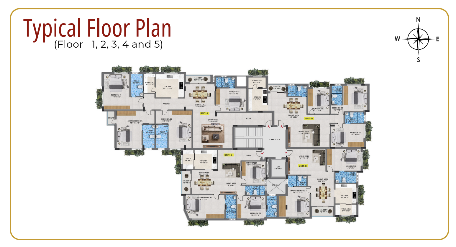 Typical Floor Plan floor plan — Blossom